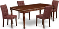 East West Furniture DOAS5-MAH-26 5 Piece Dining Room Table Set Includes A by EastWestFurniture