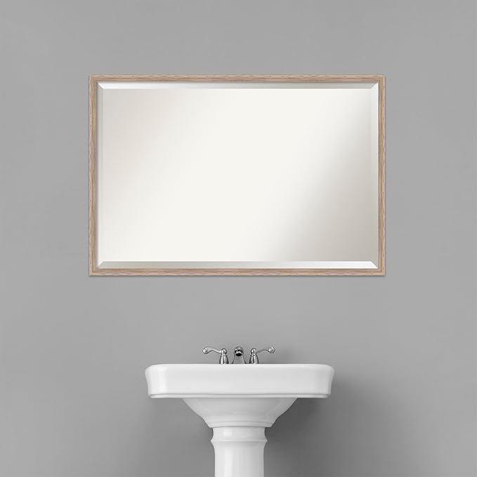 Amanti Art White Bathroom Mirror - Image 6