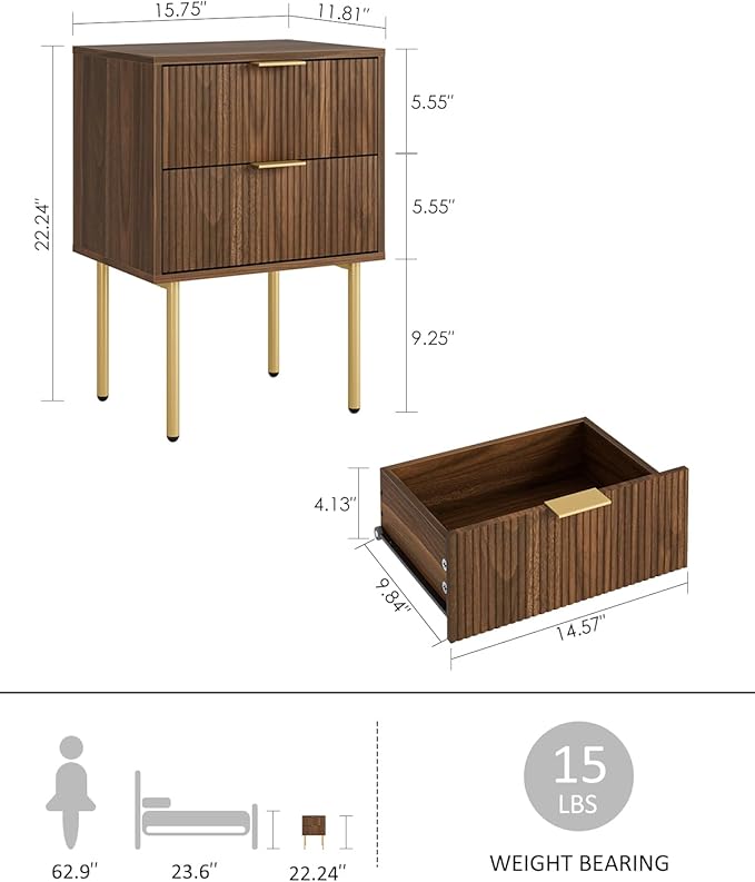 Nightstand, Morden Bedside Table - Image 2
