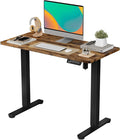 JOY worker Small Electric Standing Desk, Rustic Brown by JOYworker