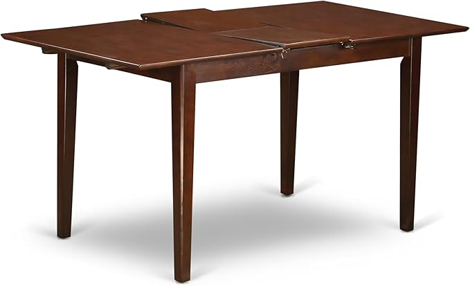 East West Furniture PSNO6C-MAH-W 6 Piece Kitchen Table & Chairs Set Contains a - Image 3