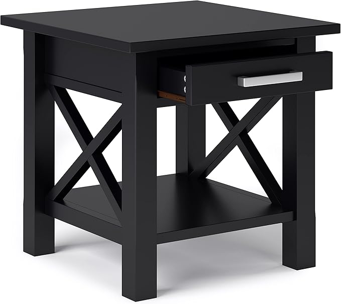 SIMPLIHOME Kitchener SOLID WOOD 21 inch Wide Square Contemporary End Table in - Image 4