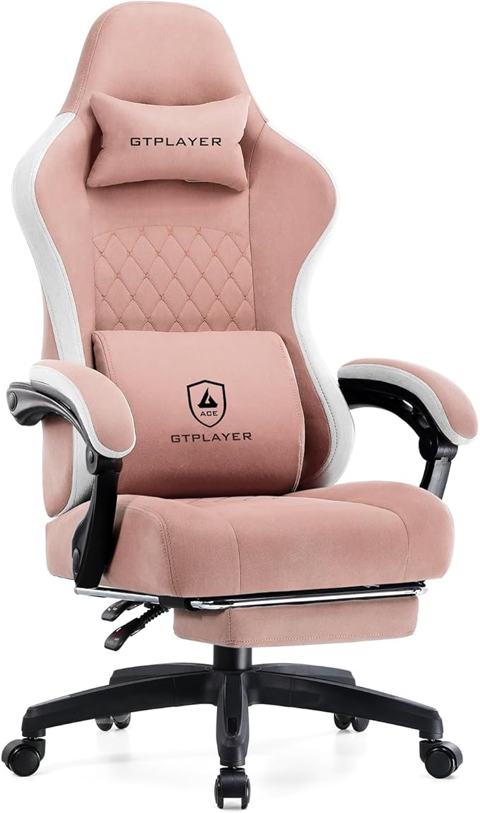 GTPLAYER Office Chair, Gaming Computer Desk Fabric Chair by GtracingDirect