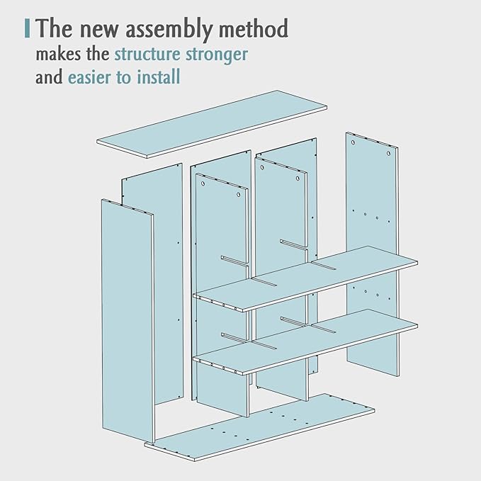 9-Cube Storage Shelf Bookcase - Image 6