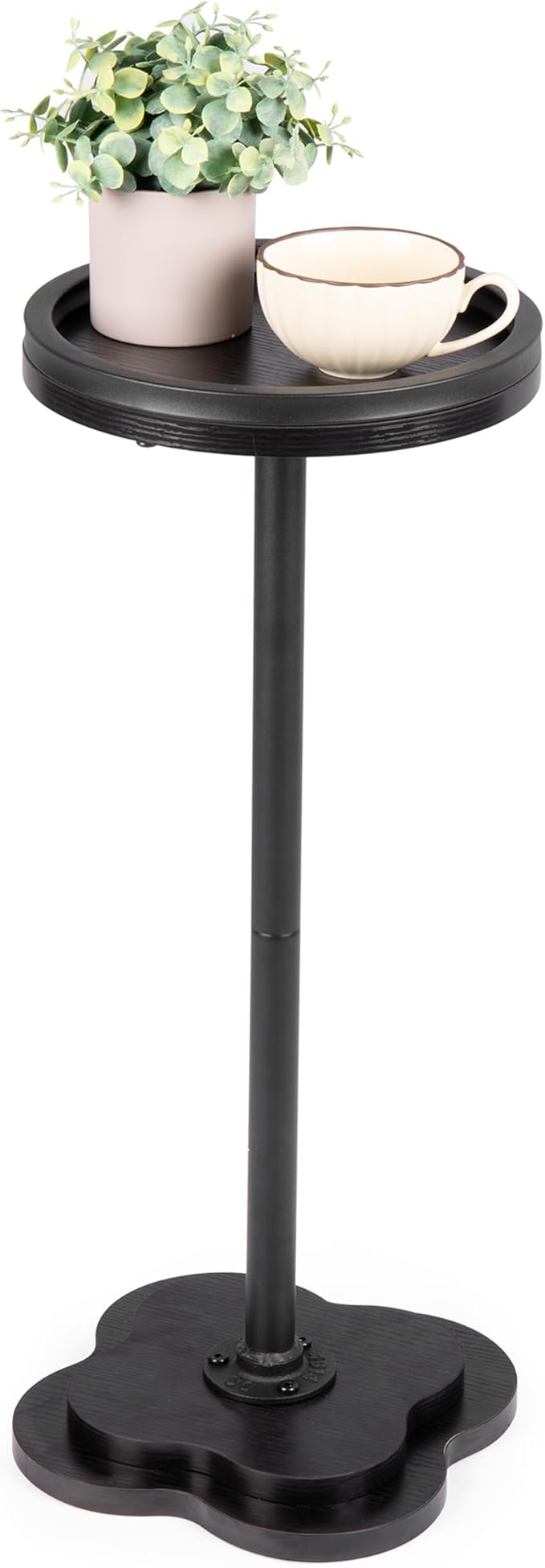 Modern Accent Pedestal Side End Table by Unknown