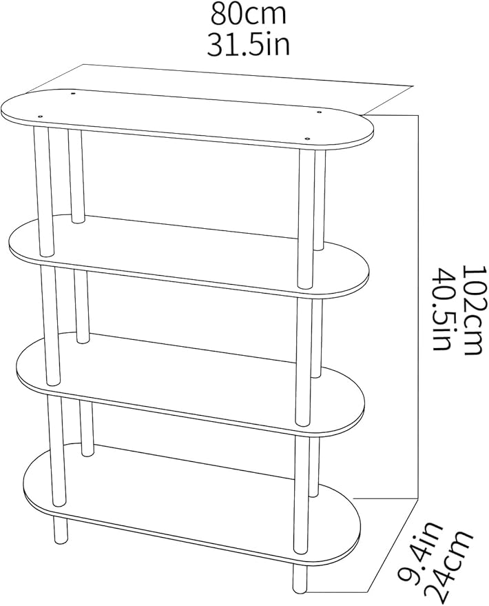 Clear Bookshelf, Acrylic Bookcase - Image 3