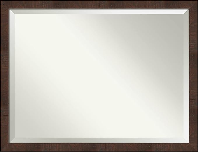 Amanti Art Brown Bathroom Mirror by AmantiArt
