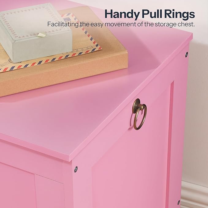 HOOBRO Toy Box, Retro Wooden Look Storage Chest - Image 7