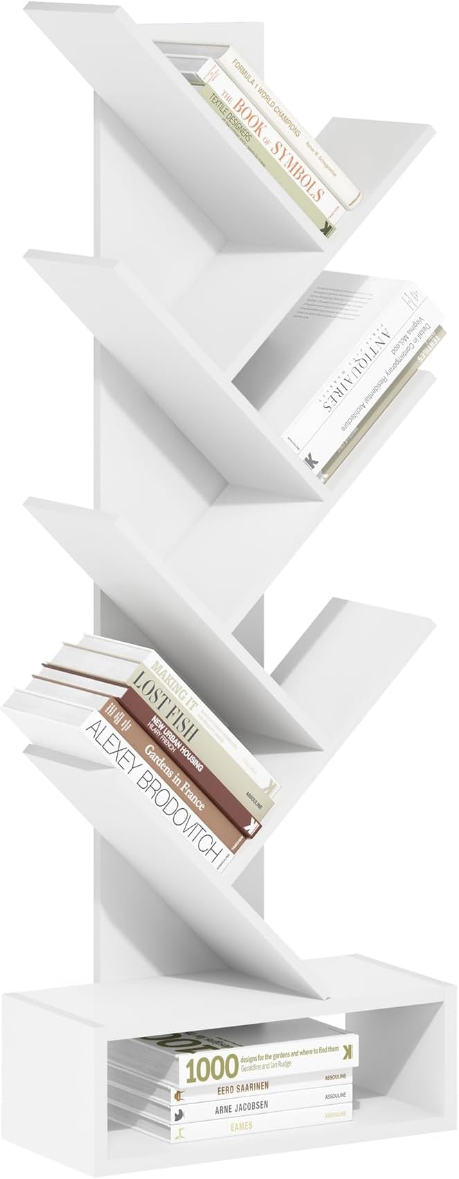 Furinno Tree Bookshelf 7-Tier Floor Standing Tree Bookcase by Furinno-FitsYourSpaceFitsYourBudget