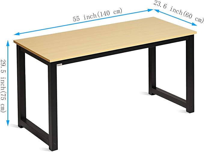 Decoholic 55 Inch Computer Desk, Home & Office PC Laptop Study Writing Table - Image 3