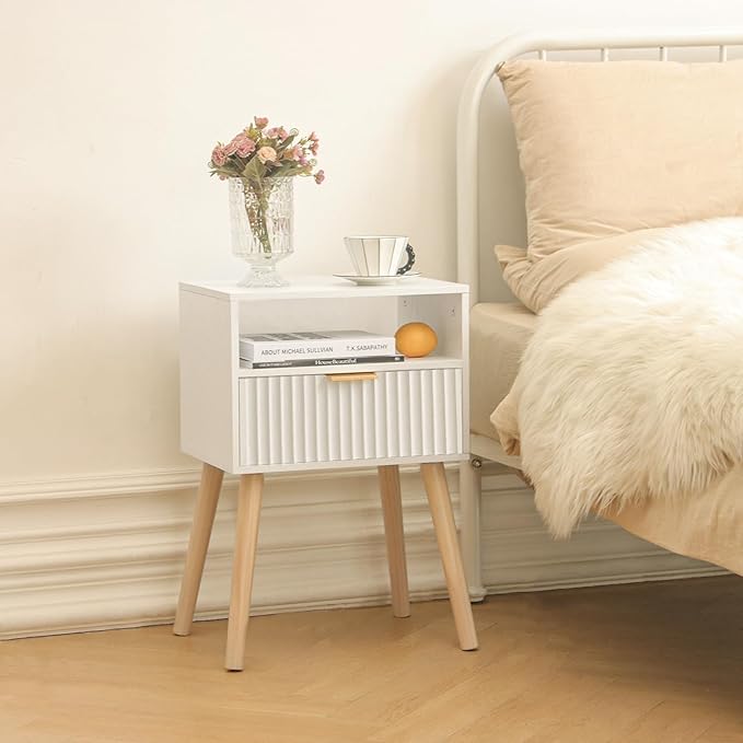Night Stand, Fluted Nightstand - Image 8