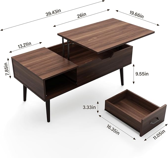HAIOOU Lift Top Coffee Table - Image 3