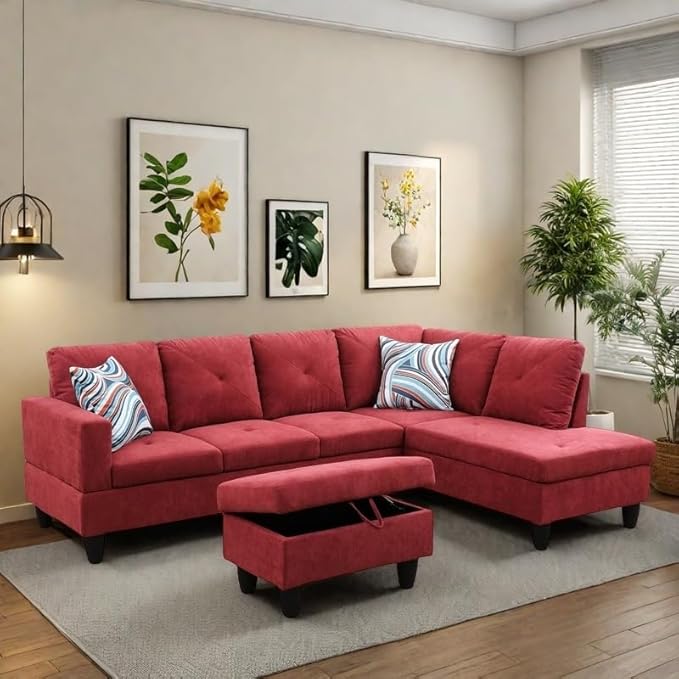 NAYSAYE L Shaped Couch, Modular Sectional Couch by NAYSAYE