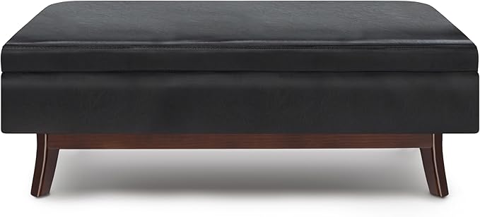 SIMPLIHOME Owen 48 inch Wide Mid Century Modern Rectangle Rectangular Storage - Image 5