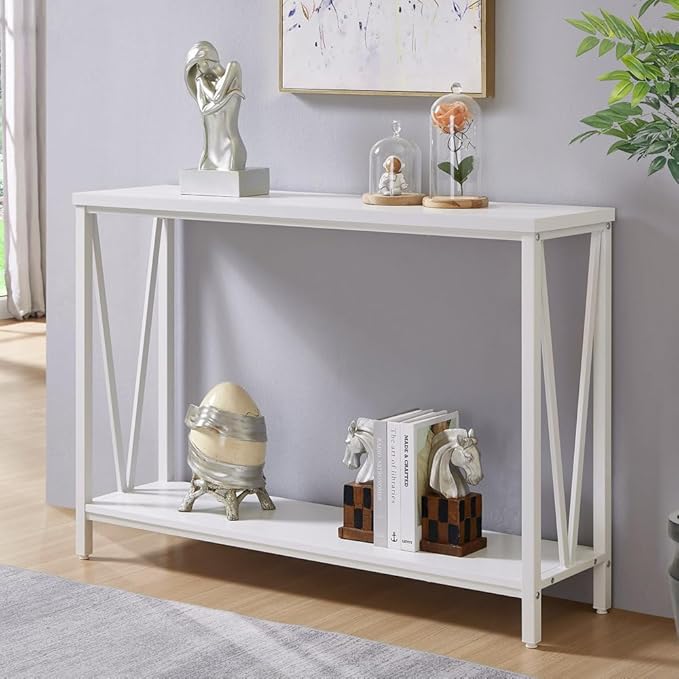 EXCEFUR Rustic Sofa Table, Industrial Console Table by EXCEFUR