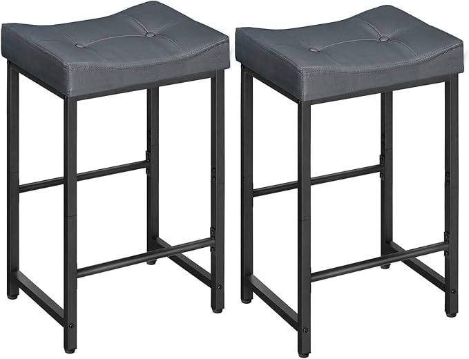 HOOBRO Barstools, 25.4" Saddle Stools by HOOBRO