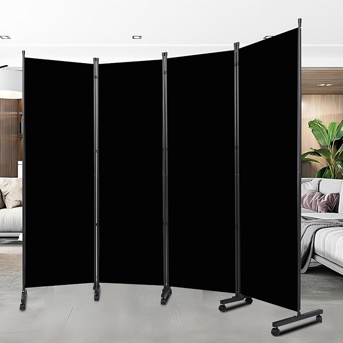 Room Divider Portable 88'' Partition Room Dividers and Folding Privacy Screens by HOMSCREENER