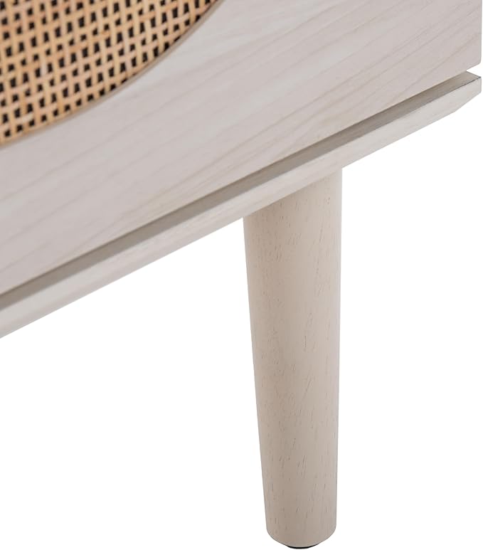 SAFAVIEH Claude TV Stand for up to 65" Flatscreen – Bleached White & Natural - Image 7