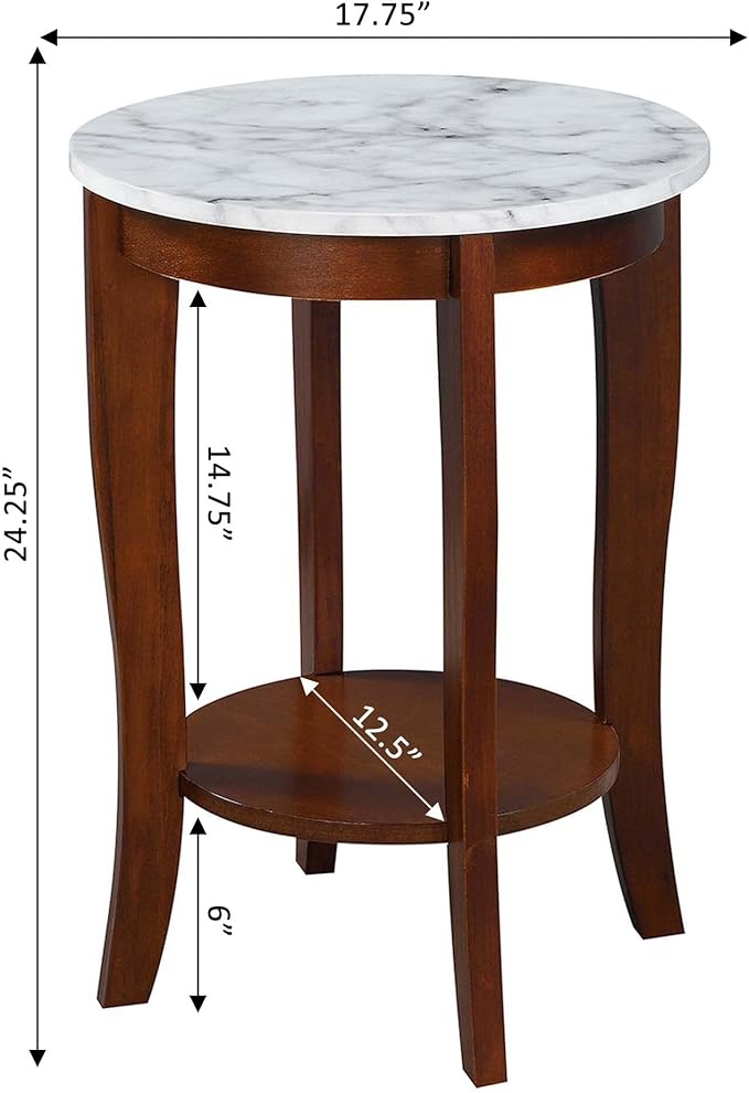 Convenience Concepts American Heritage Round End Table - Image 6