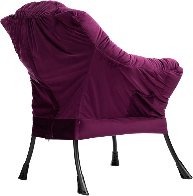 HollyHOME Fabric Large Lazy Chair, Accent Reading Chair, Cozy Lounge Chair - Image 8