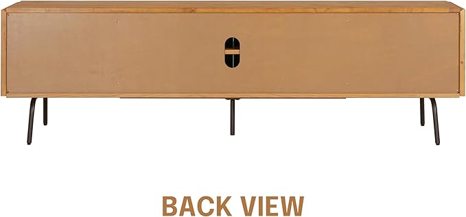 NTC Veil TV Stand with 4 Doors for TVs up to 75’’, Media Console with Vertical - Image 6