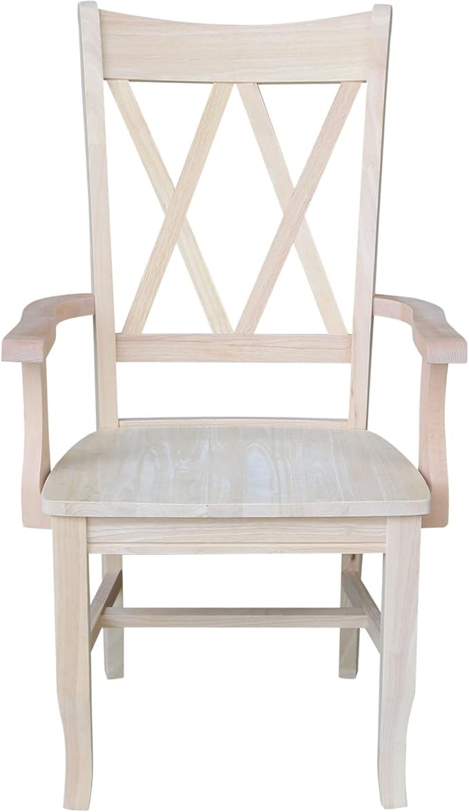 Solid Wood Double X-Back Dining Chair - Image 8