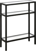 Henn&Hart 22" Wide Rectangular Console Table in Blackened Bronze, Entryway Table by HennHart