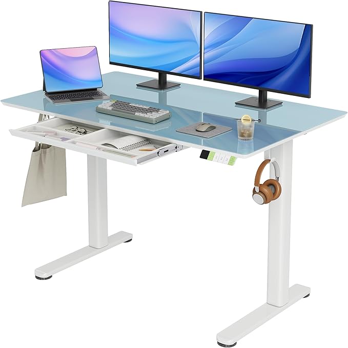 INNOVAR Glass Standing Desk by INNOVAR
