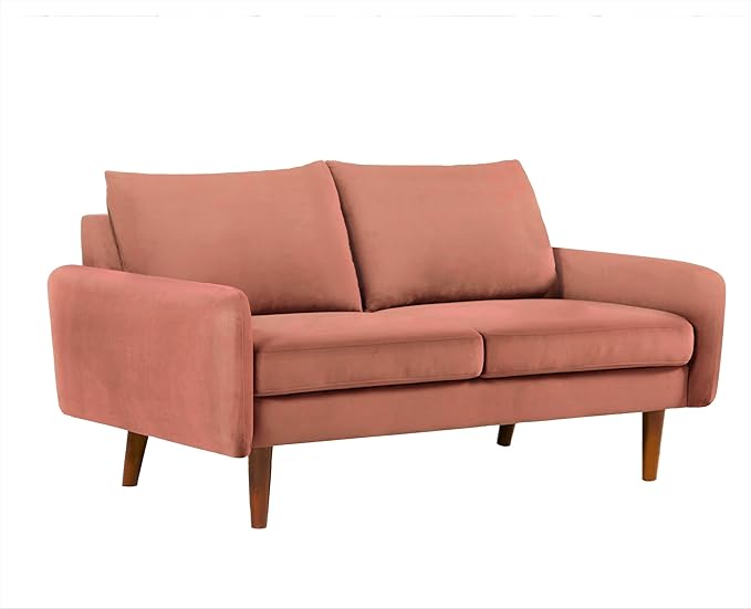 Container Furniture Direct Kent Velvet Loveseat Sofa - Image 3