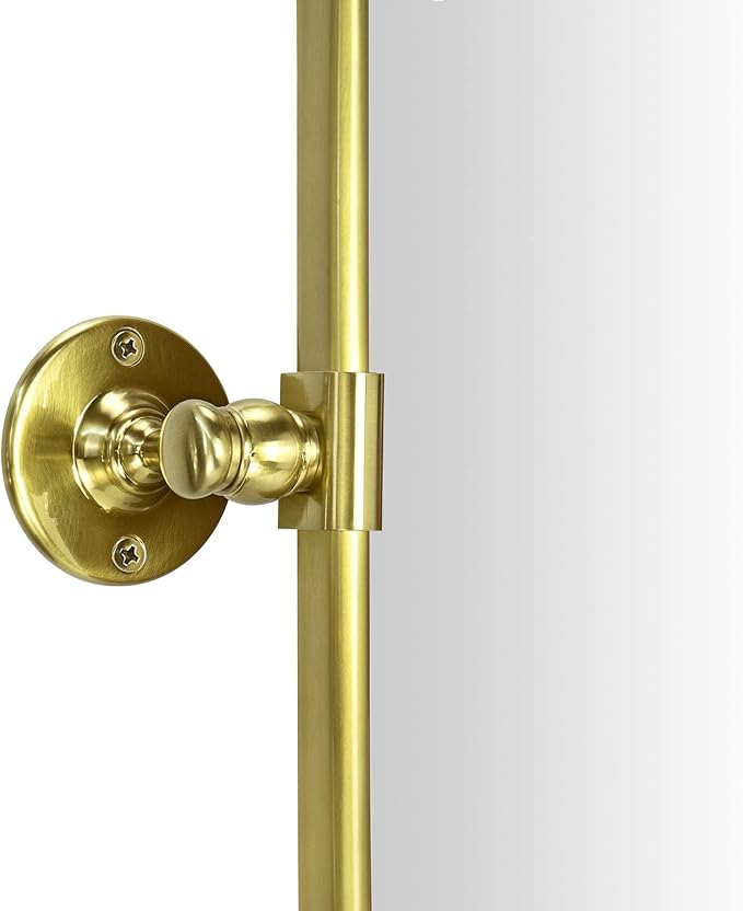 TEHOME 30x40'' Brushed Gold Pivoting Bathroom Vanity Mirror 40x30'' Brushed - Image 3