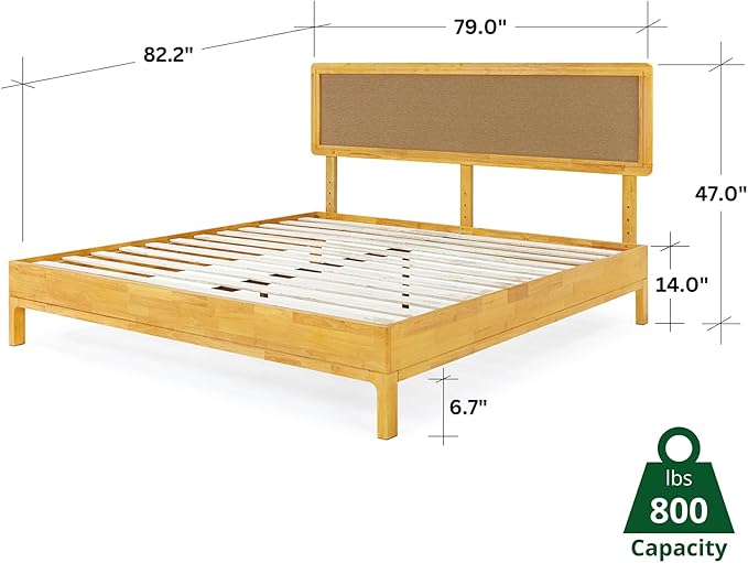 Bme Nipe King 14 Inch Bohemian Bed Frame - Image 2