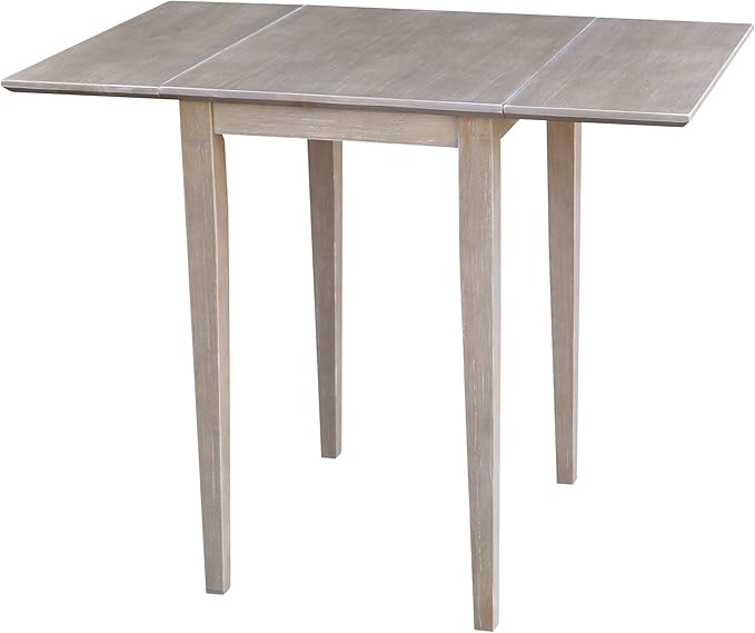 IC International Concepts, Solid Wood Small Drop Leaf Dining Table, Solid Real by InternationalConcepts