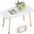 WOHOMO Folding Coffee Table White Small Coffee Tables by WOHOMO