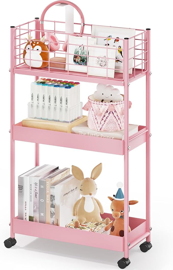 KINGRACK 3-Tier Rolling Utility Cart by KINGRACK