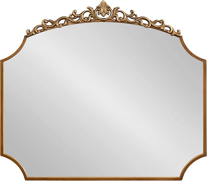 Kate and Laurel Arendahl Ornate Traditional Arched Scallop Mirror; 24 x 36; - Image 8