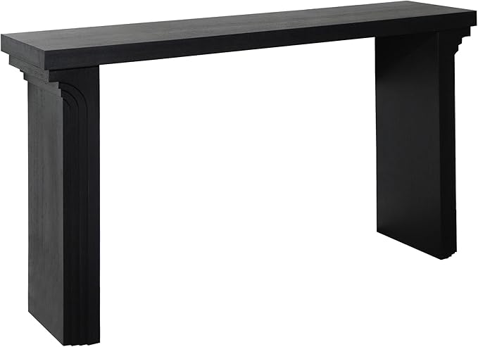 KEIKI Wood Entryway Console Table Behind Couch & Sofa, Modern Minimalist Style - Image 7