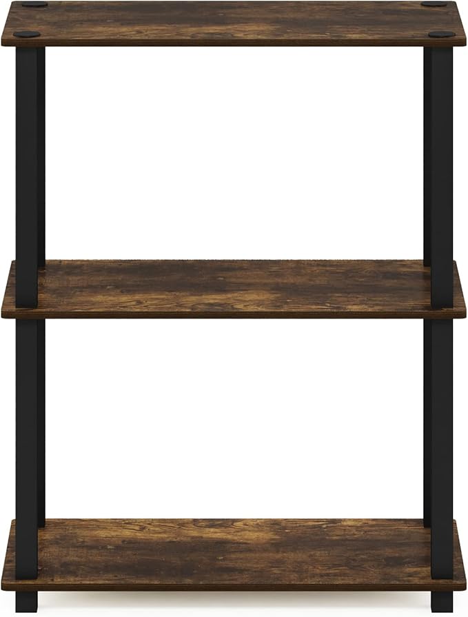 Furinno Turn-S-Tube 3-Tier Compact Multipurpose Shelf Display Rack - Image 6