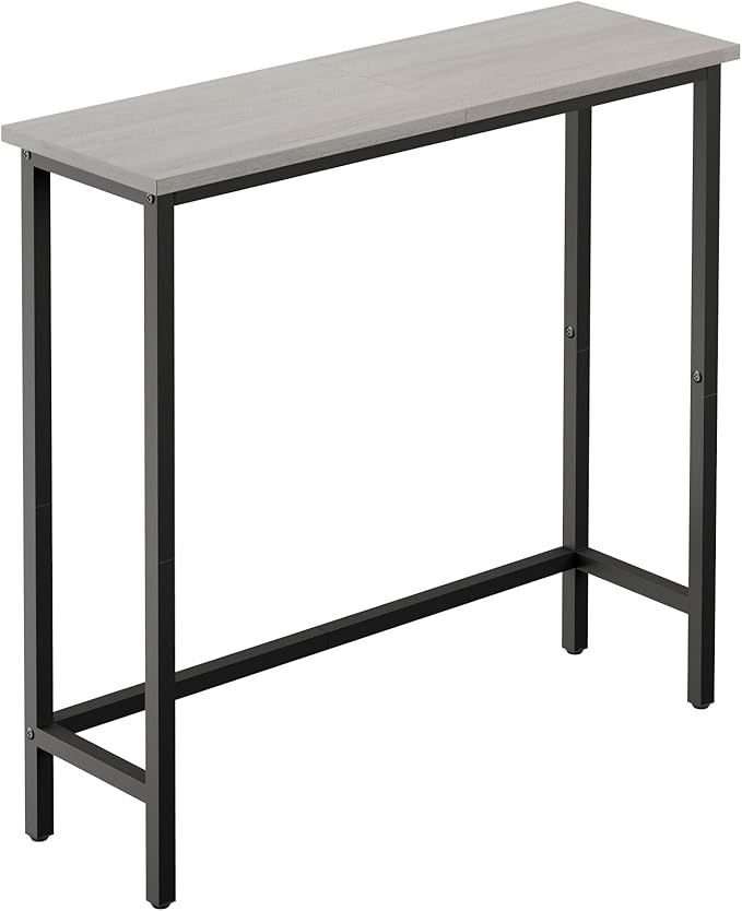 HollyHOME Narrow Console Table, 29.5" Slim Entryway Table, Sofa Stand, Hallway by HollyHOME