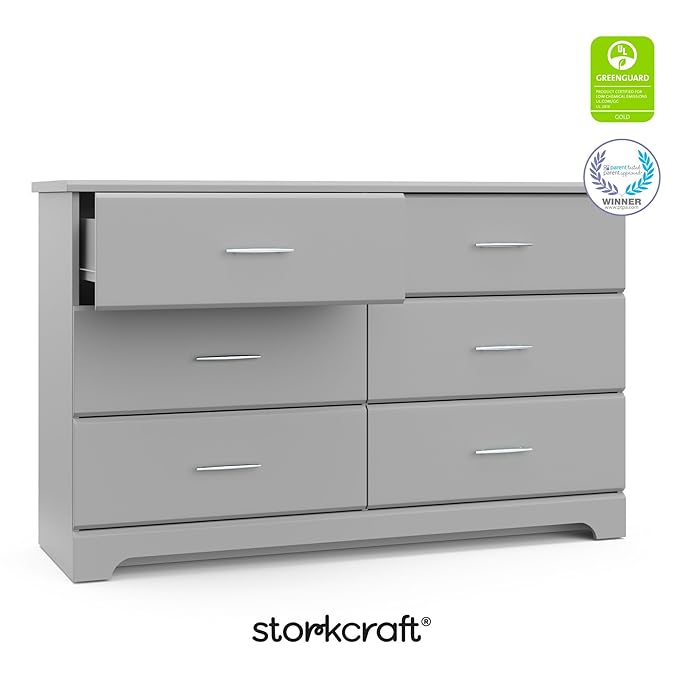Storkcraft Brookside 6-Drawer Dresser – GREENGUARD Gold Certified, Nursery & - Image 8