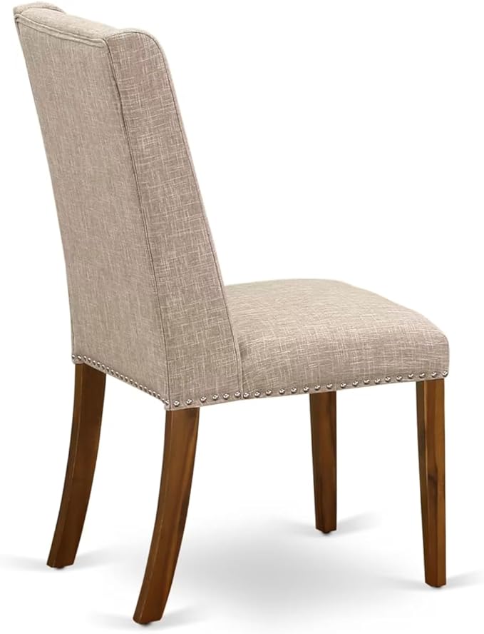 NEFL5-AWA-04-5-Piece Dining Room Set Consists of a Wooden Table and 4 Light Tan - Image 12