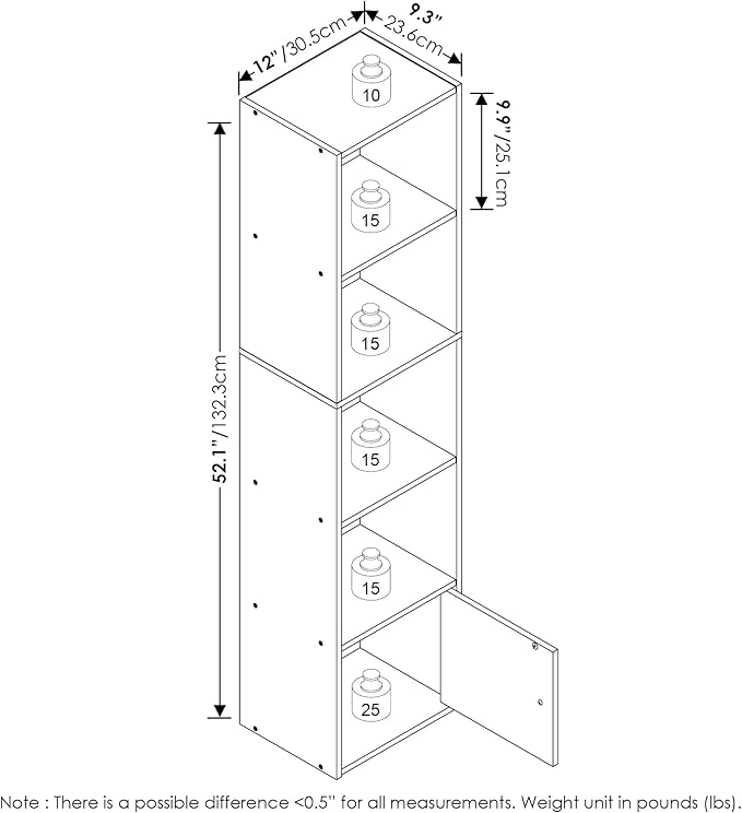Furinno Luder Shelf Bookcase - Image 3