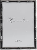 Lawrence Frames 5x7 Black Polished Metal Picture Frame by LawrenceFrames