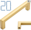 KOOFIZO 20-Pack Solid Square Bar Cabinet Handle by Koofizo