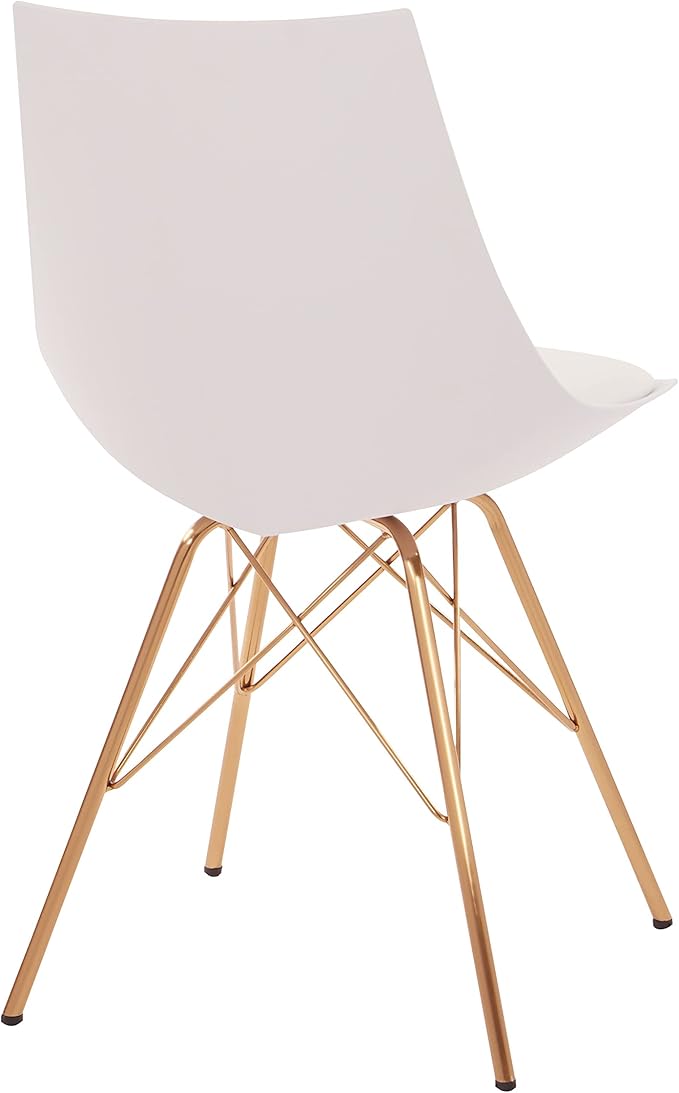 OSP Home Furnishings Oakley Mid-Century Modern Bucket Chair, Faux Leather - Image 6