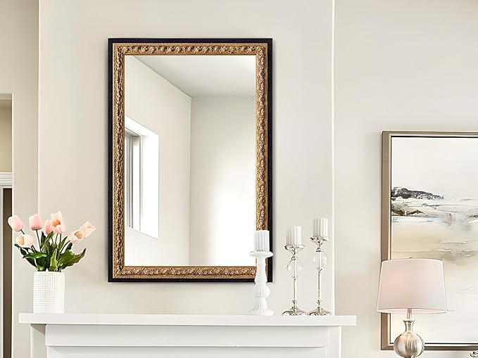 Gold Vintage Mirror 40”x28”, Bathroom and Bedroom - Image 8