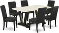 East West Furniture V626DR124-7 7 Piece Dining Set Consist of a Rectangle by EastWestFurniture