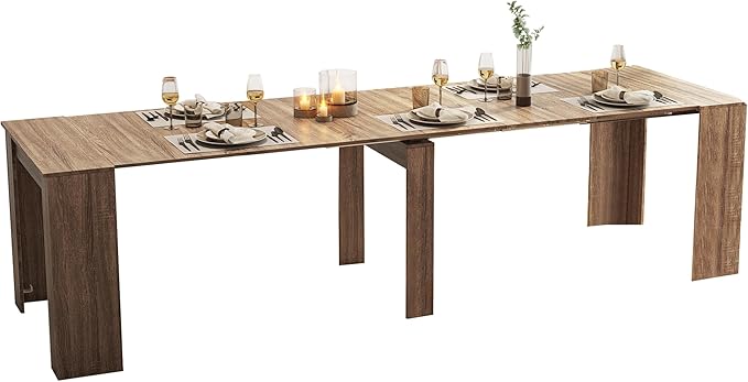 Expandable Dining Table, Convertible Table by Unknown