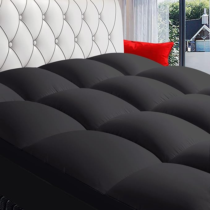 COONP California King Mattress Topper, Extra Thick Pillowtop, Cooling Plush by COONP