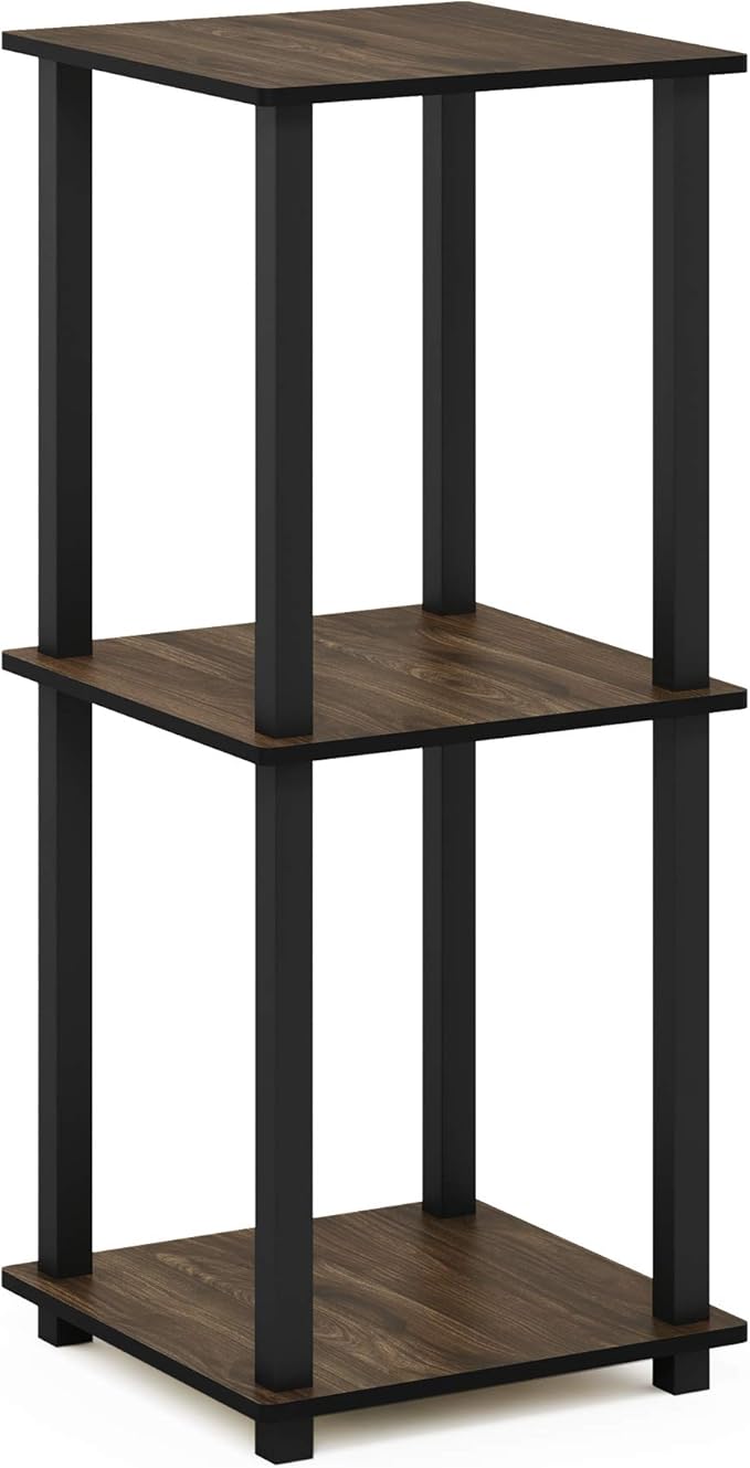 Furinno Simplistic Set of 2 End Table, Columbia Walnut/Black - Image 5