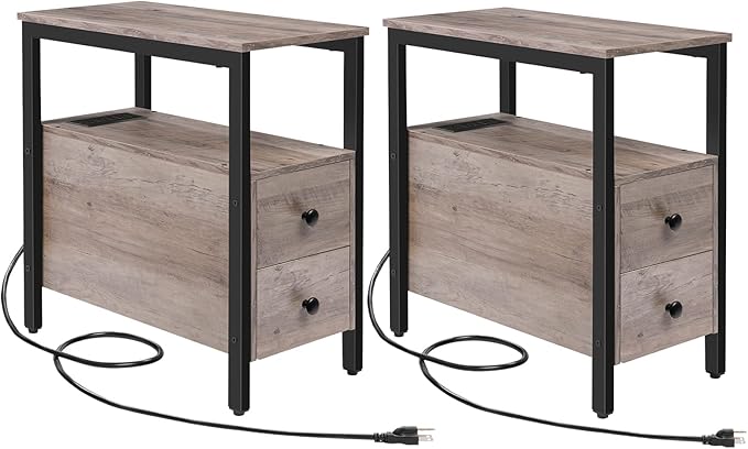 HOOBRO Set of 2 End Tables by HOOBRO
